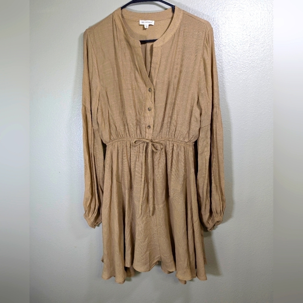 Blu Pepper large women's tan dress